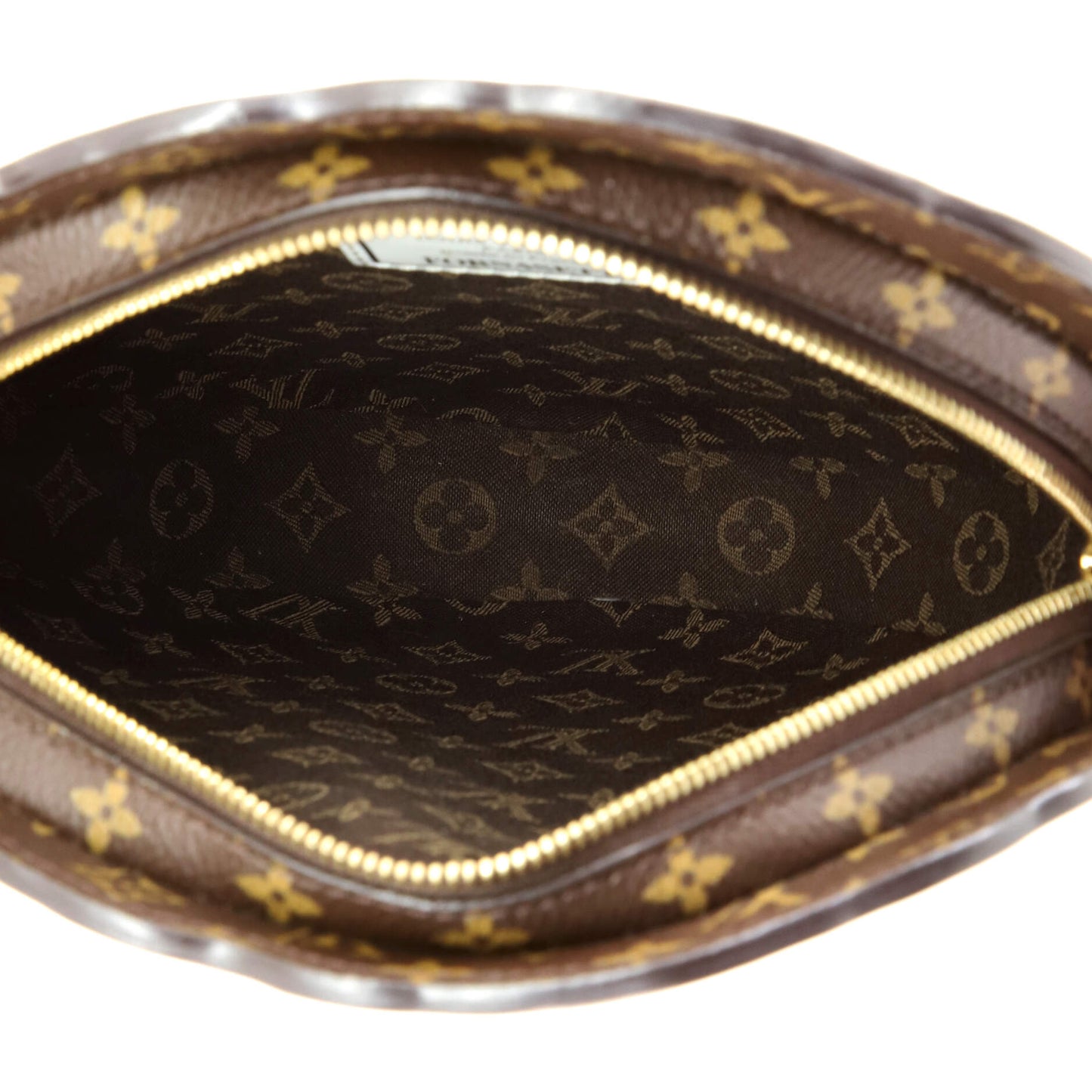 Louis Vuitton Pochette Tete Limited Edition Fornasetti Architettura Print Leather and Monogram Canvas