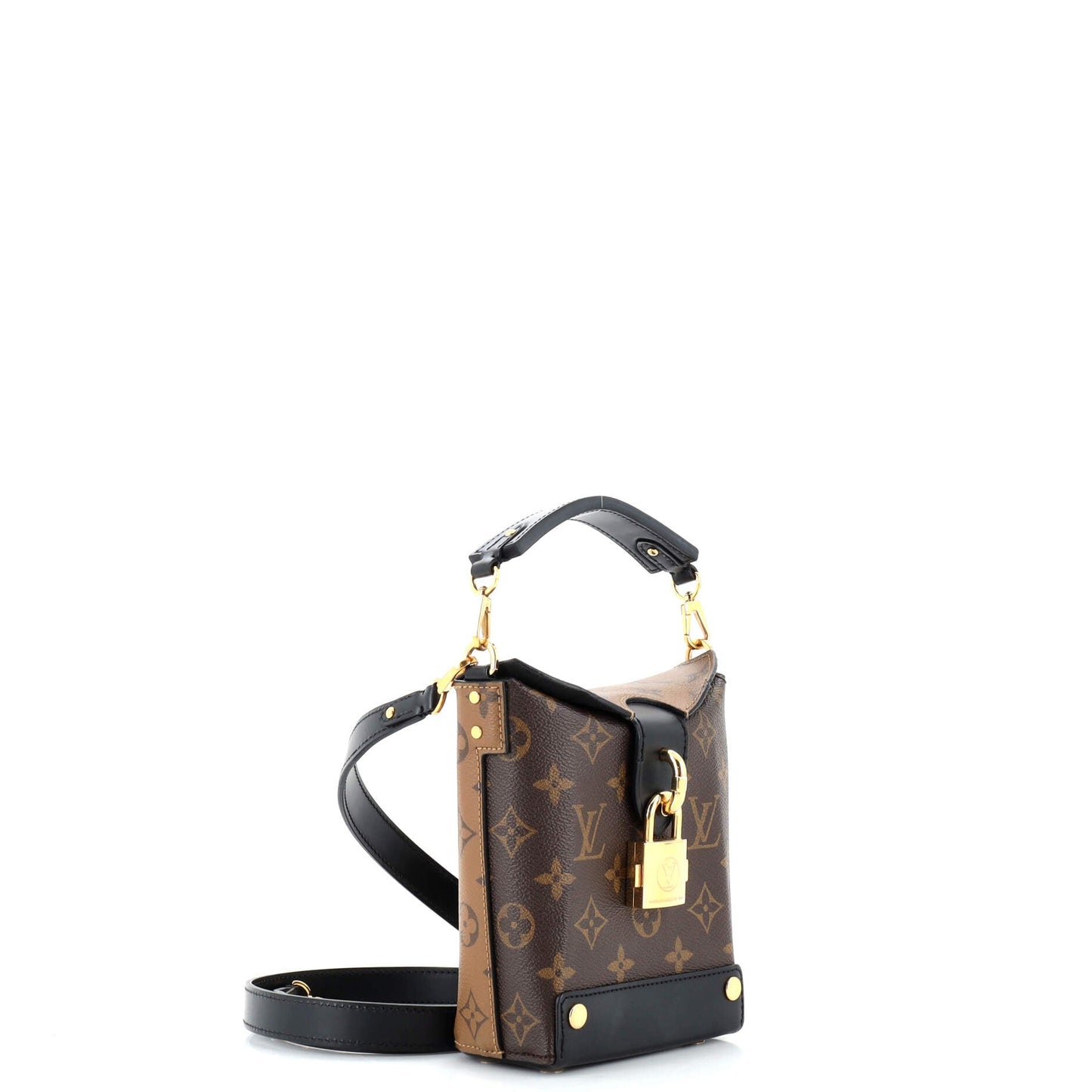 Louis Vuitton Bento Box Handbag Reverse Monogram Canvas