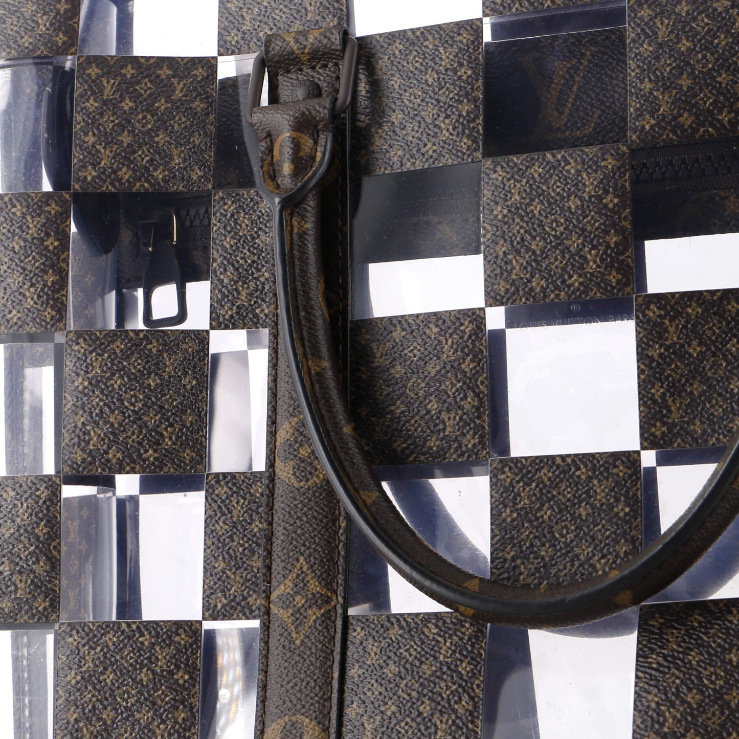 Louis Vuitton Sac Plat Bag Monogram Chess Coated Canvas and PVC