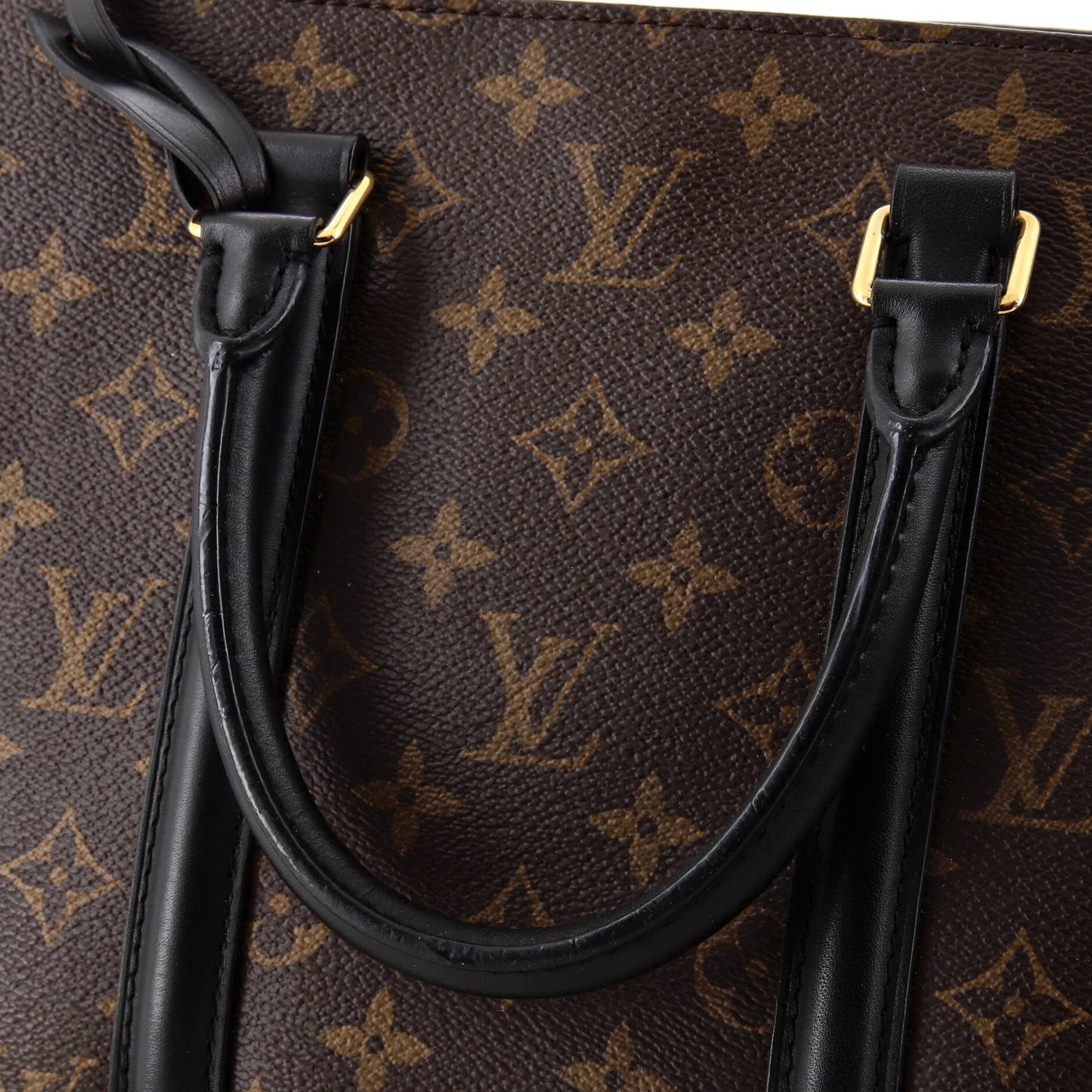 Louis Vuitton Soufflot Tote Monogram Canvas with Leather MM