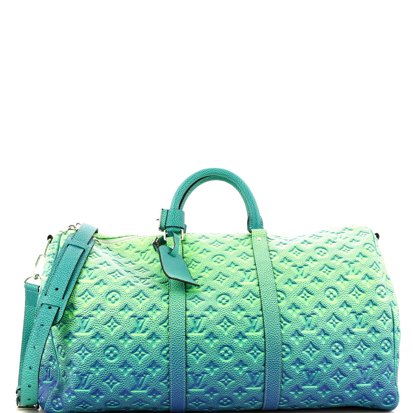 Louis Vuitton Keepall Bandouliere Bag Limited Edition Illusion Monogram Taurillon Leather 50