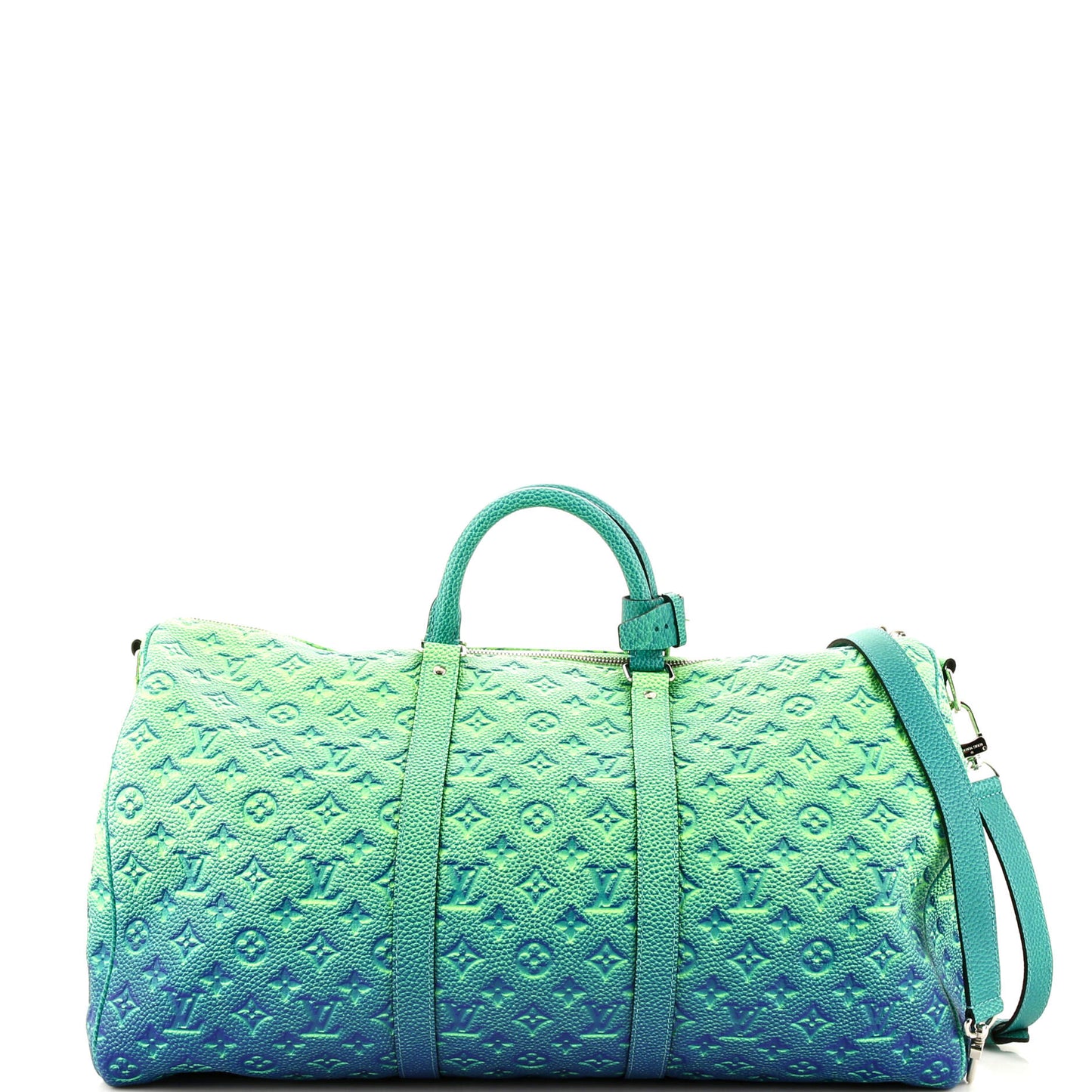 Louis Vuitton Keepall Bandouliere Bag Limited Edition Illusion Monogram Taurillon Leather 50