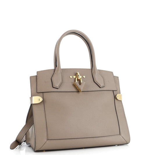 Louis Vuitton Steamer Handbag Leather MM