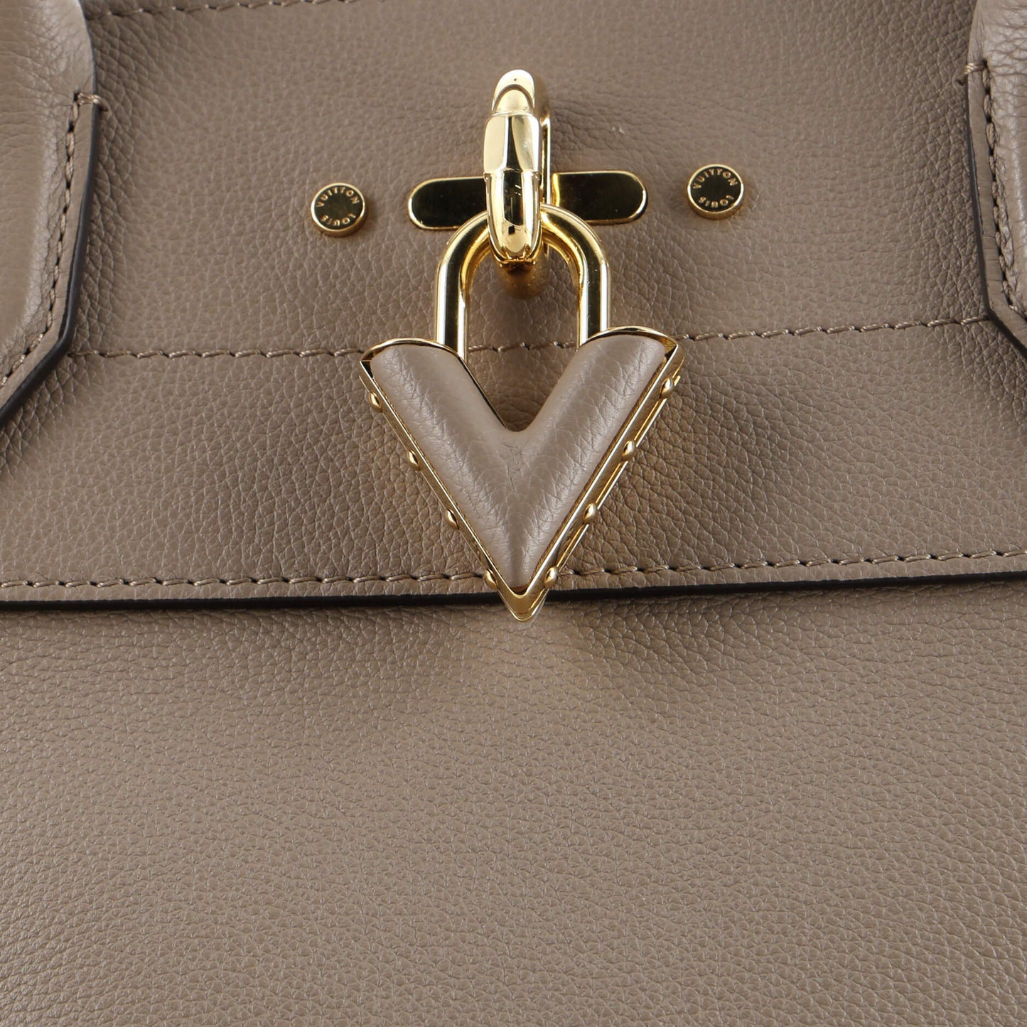 Louis Vuitton Steamer Handbag Leather MM