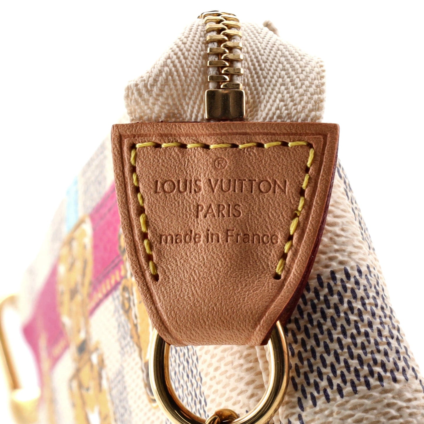 Louis Vuitton Pochette Accessoires Limited Edition Cities Damier Summer Trunks Mini
