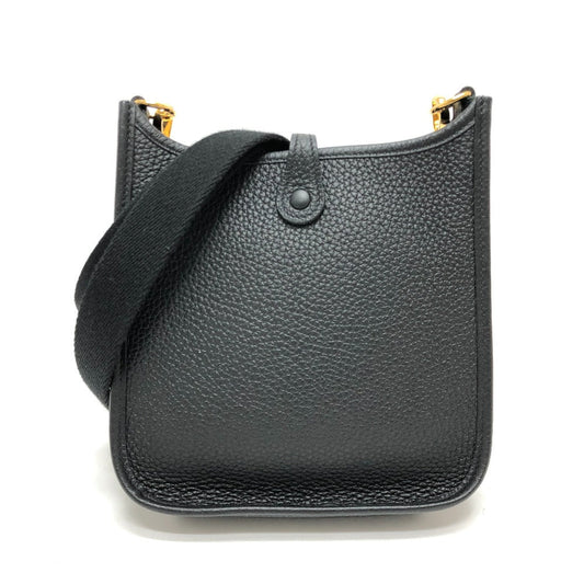 HERMES Shoulder Bag H069426CK Taurillon Clemence black Evelyn TPM Amazone Women Used