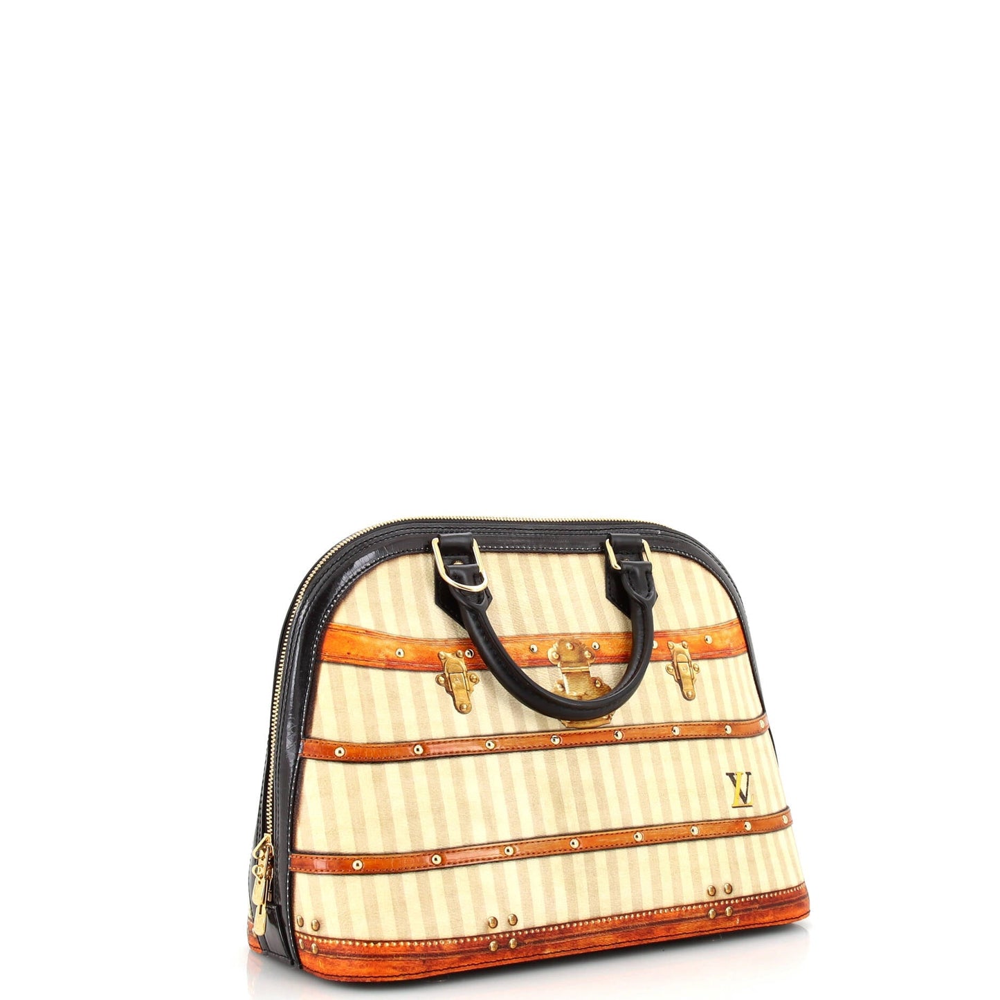 Louis Vuitton Alma Handbag Limited Edition Time Trunk Canvas PM