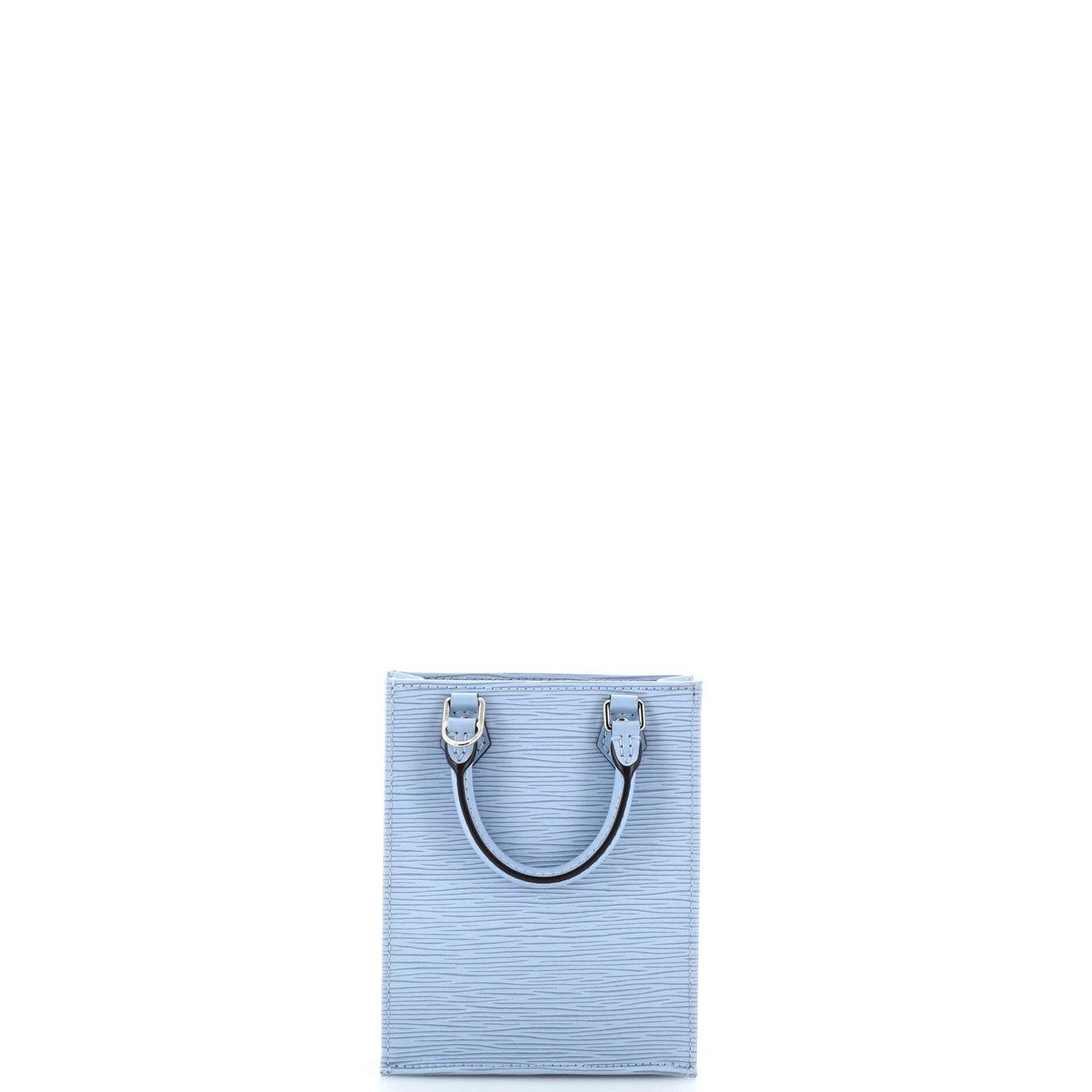 Louis Vuitton Petit Sac Plat Bag Epi Leather with Logo Jacquard Strap