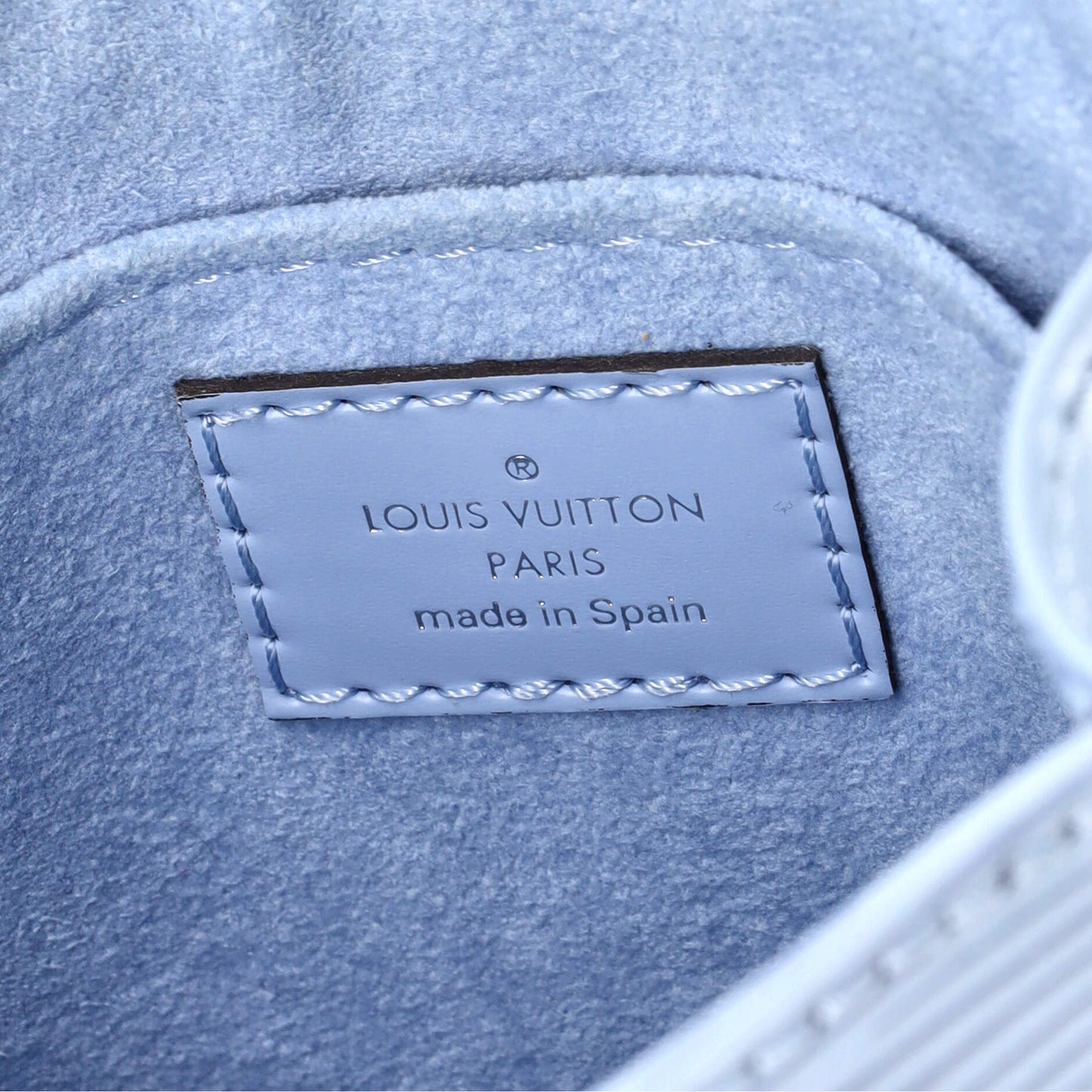 Louis Vuitton Petit Sac Plat Bag Epi Leather with Logo Jacquard Strap