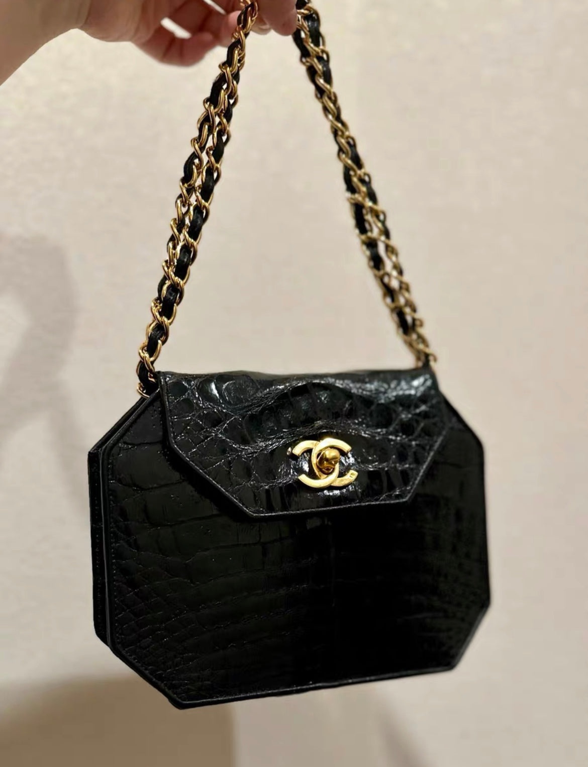 Chanel  Crocodile Flap Clutch