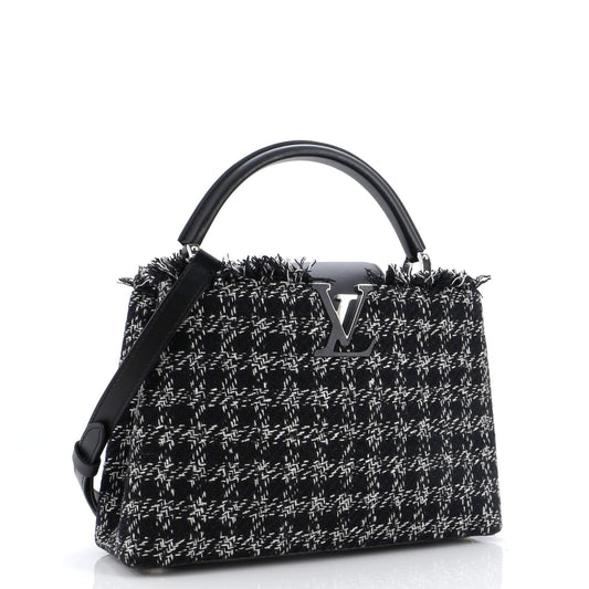 Louis Vuitton Capucines Bag Tweed PM