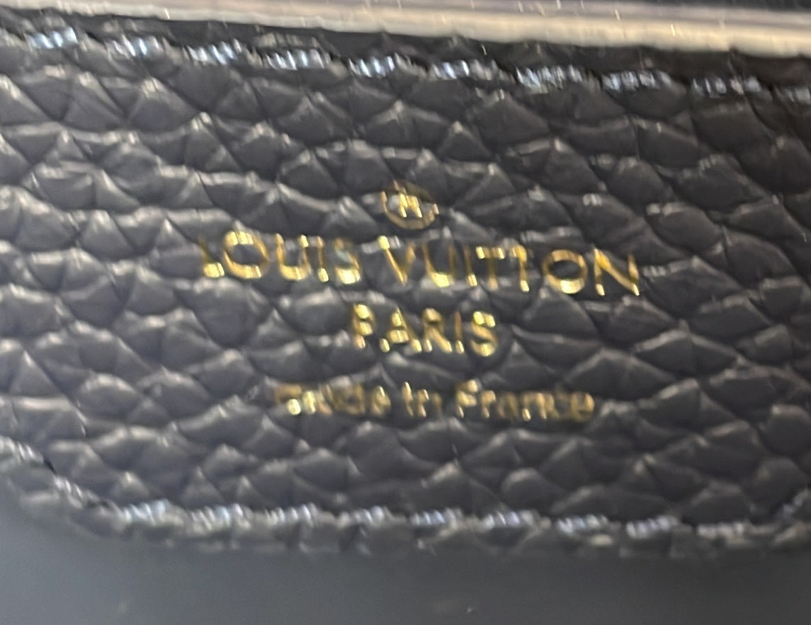 Louis Vuitton Capucines Bag Woven Raffia, Cotton Ribbon, and Silvery Threads MM