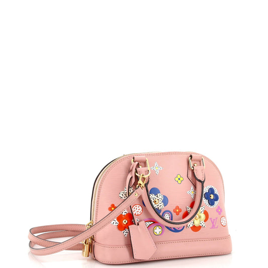 Louis Vuitton Alma Handbag Limited Edition Floral Patchwork Epi Leather BB