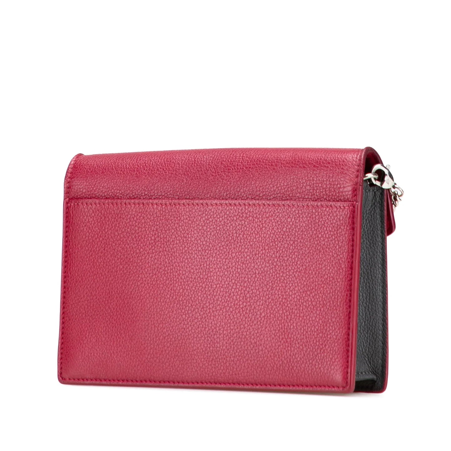 Red Louis Vuitton Bicolor Leather MyLockMe Chain Pochette Crossbody Bag