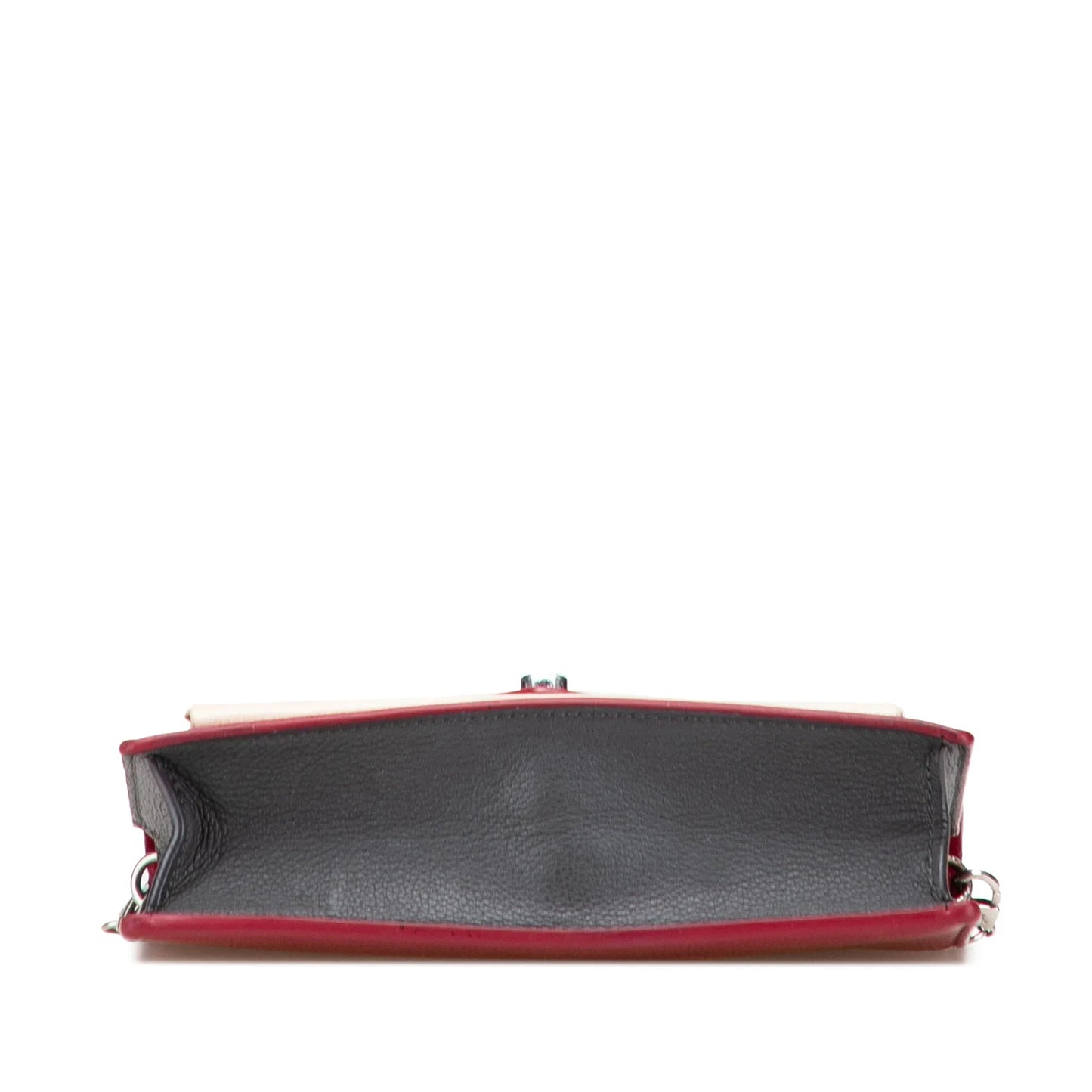 Red Louis Vuitton Bicolor Leather MyLockMe Chain Pochette Crossbody Bag