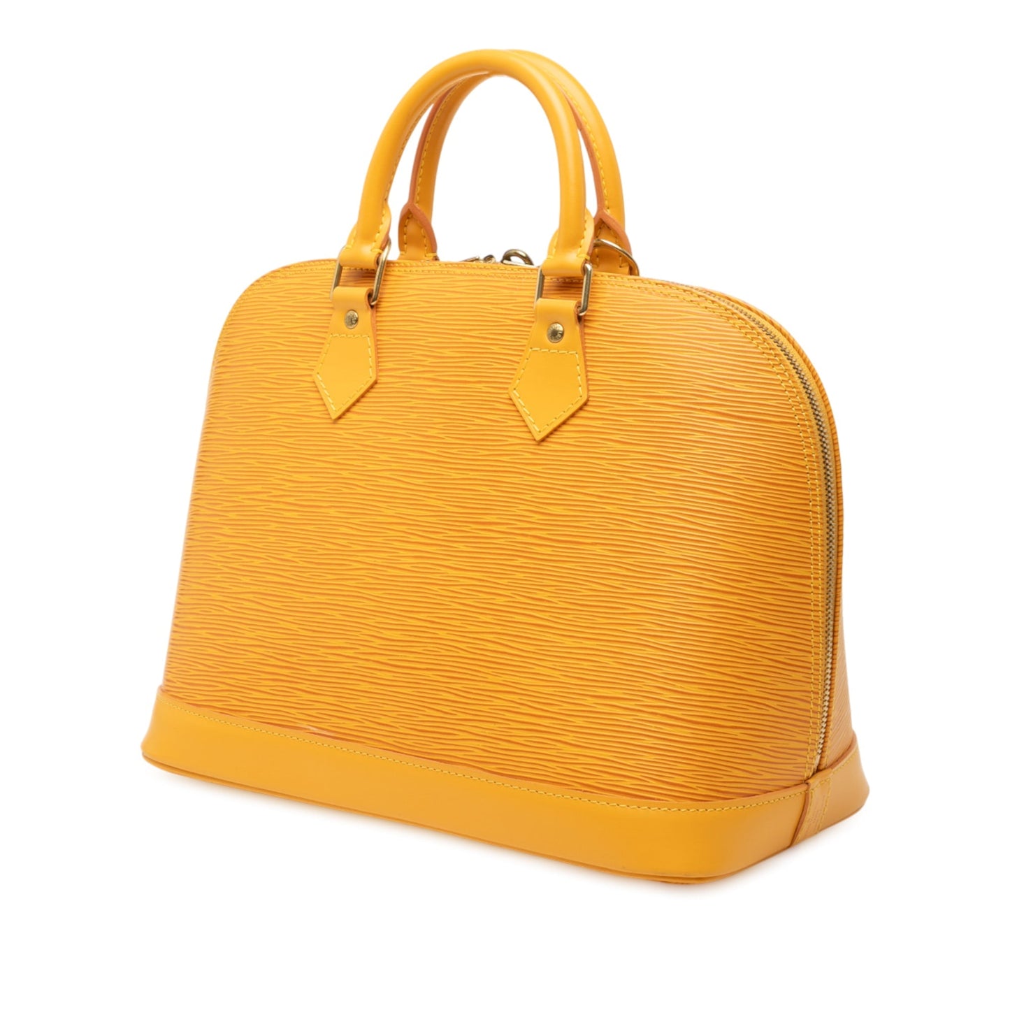 Yellow Louis Vuitton Epi Alma PM Handbag
