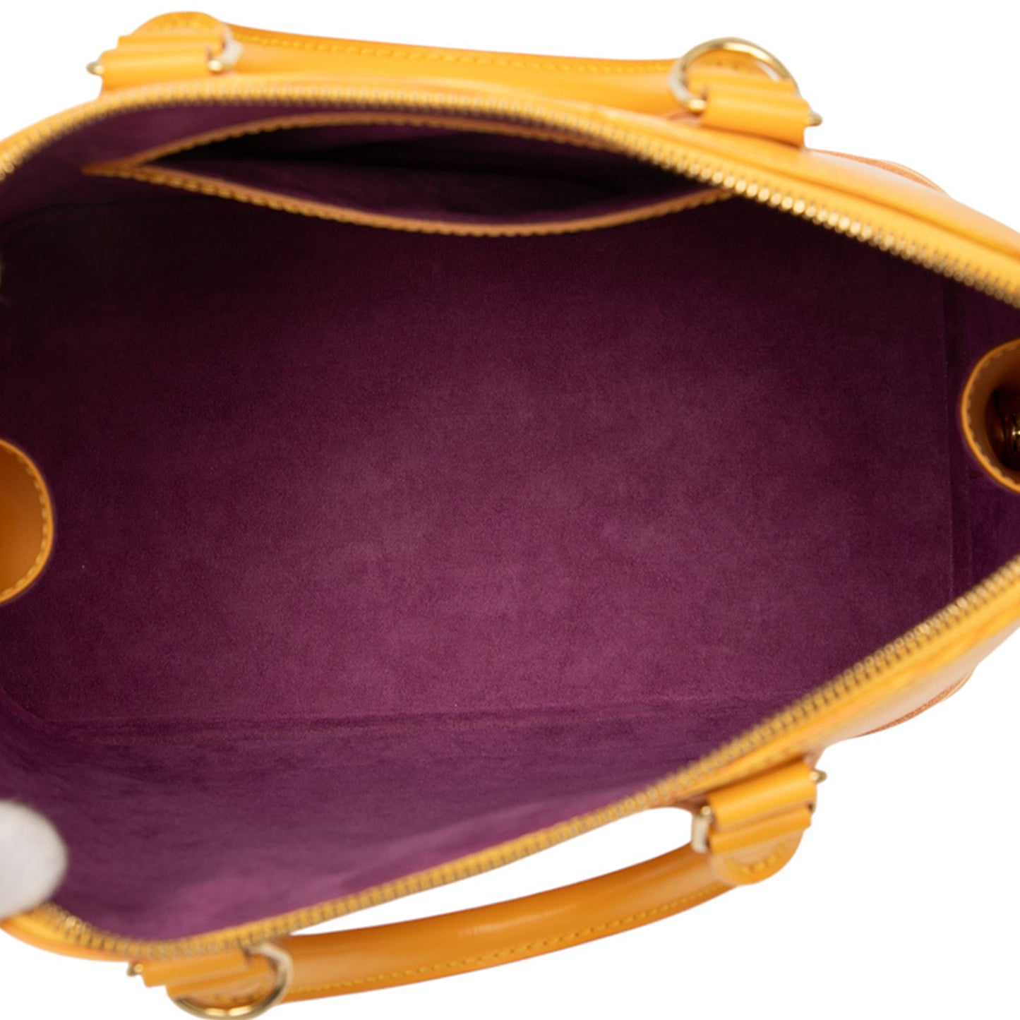 Yellow Louis Vuitton Epi Alma PM Handbag