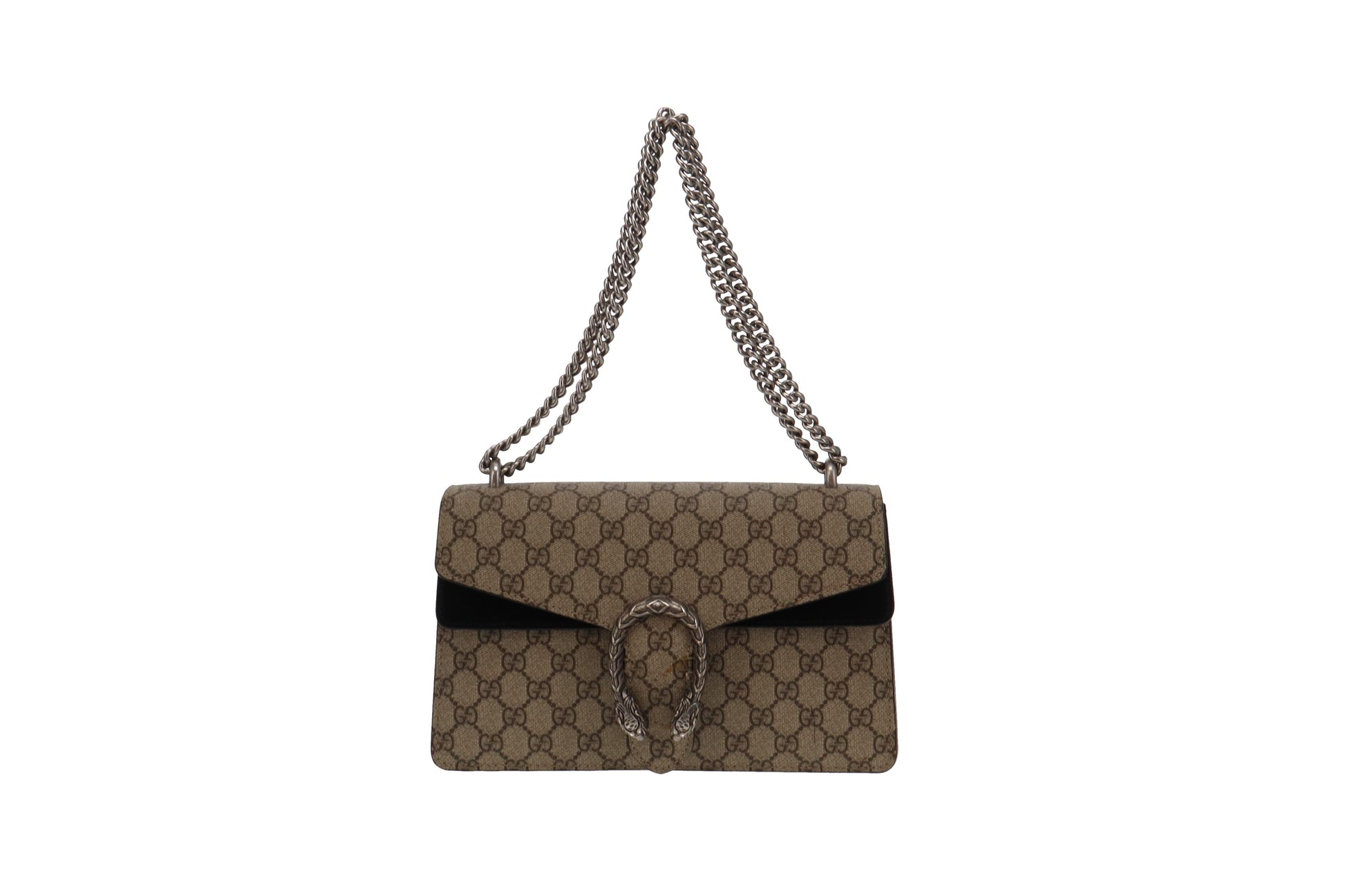 Gucci Dionysus Black Canvas Suede Handbag Style 2
