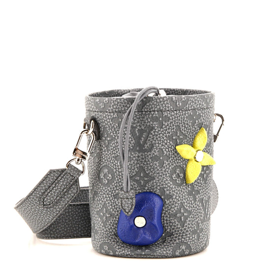 Louis Vuitton Chalk Nano Bag Limited Edition Monogram Taurillon Leather with Acrylic