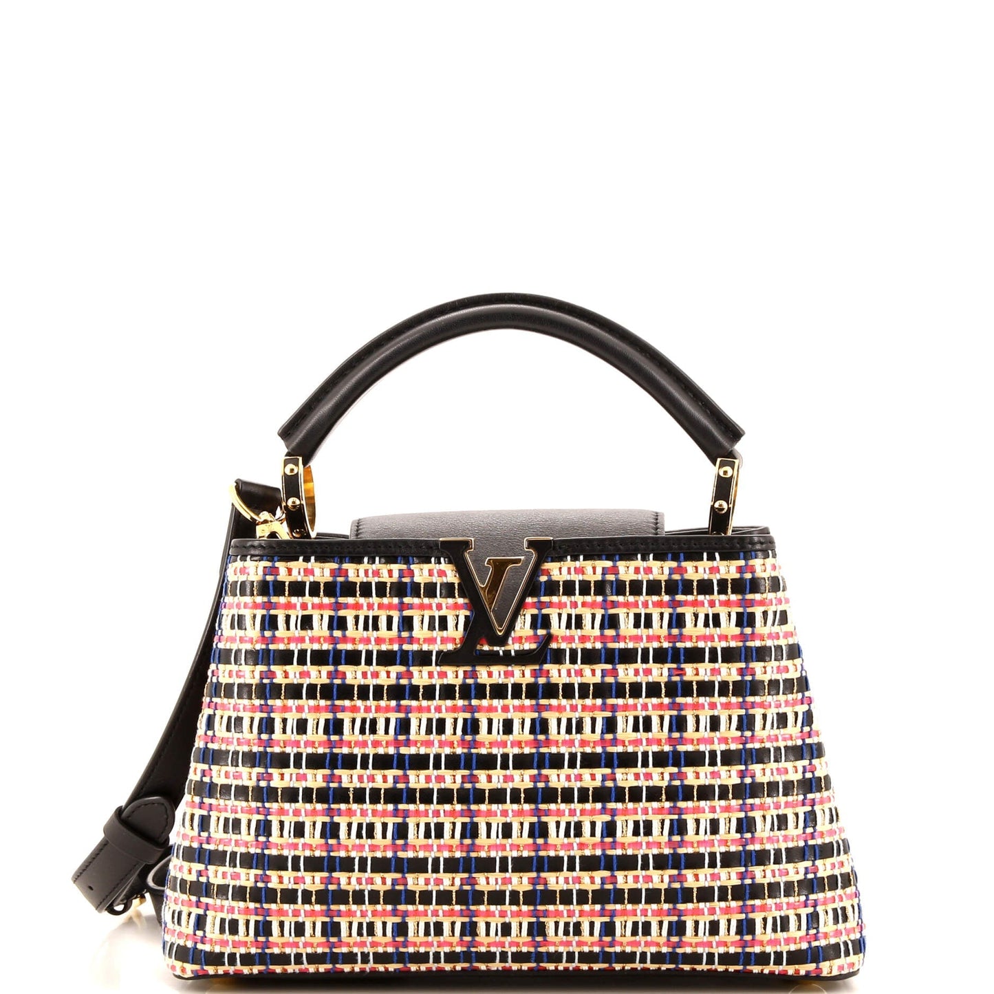 Louis Vuitton Capucines Bag Woven Raffia and Leather BB