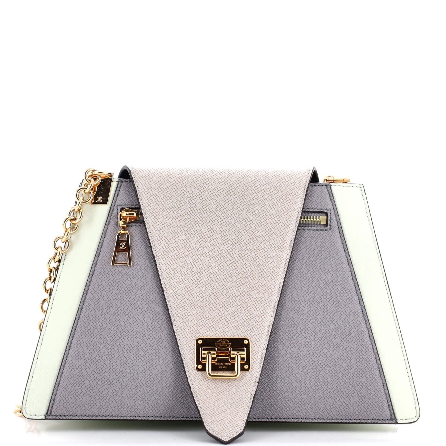 Louis Vuitton Trapeze Handbag Calfskin and Taiga Leather