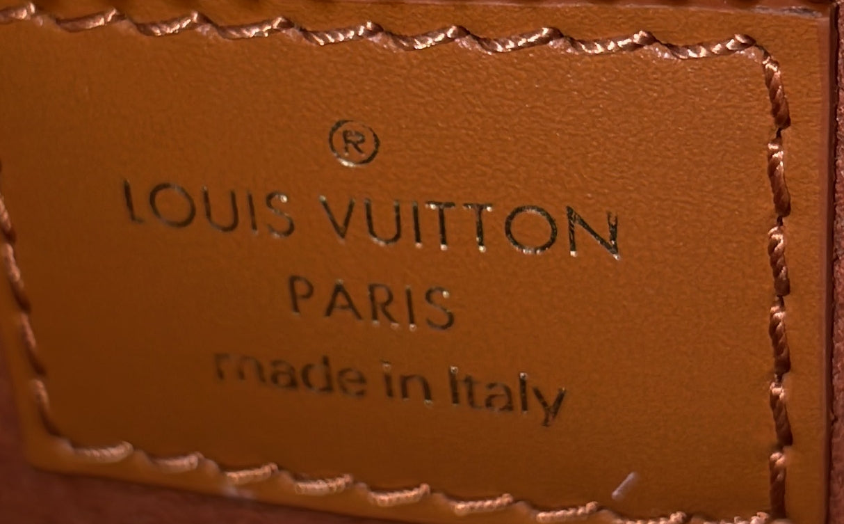 Louis Vuitton Side Trunk Handbag Debossed Monogram Leather PM