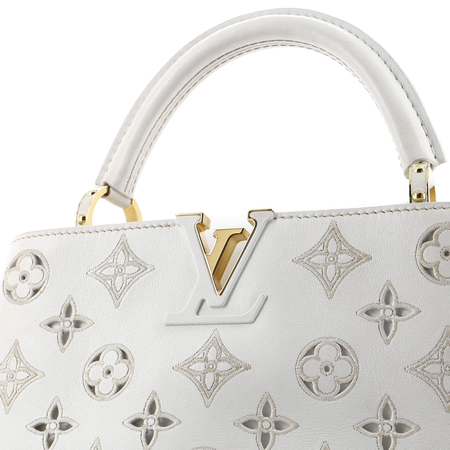 Louis Vuitton Capucines Bag Monogram Cutout Broderie Leather BB