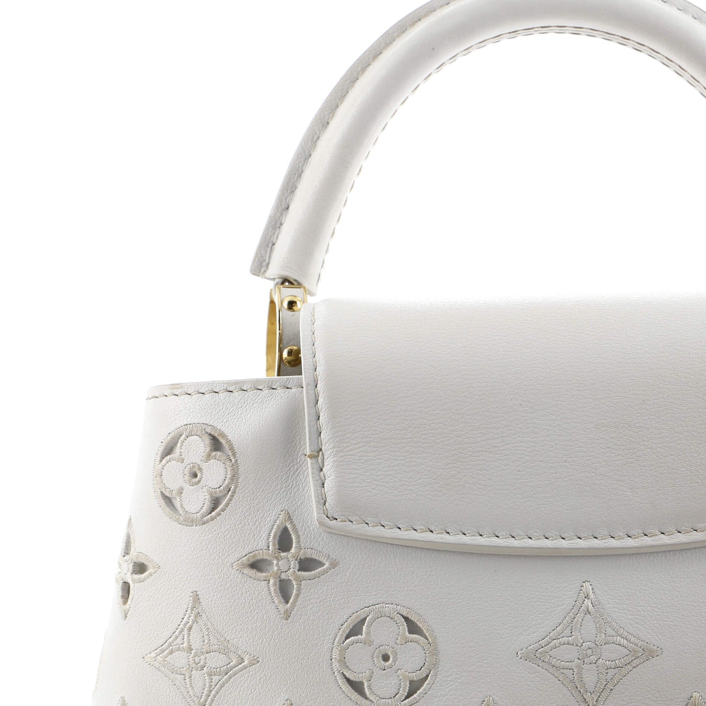 Louis Vuitton Capucines Bag Monogram Cutout Broderie Leather BB