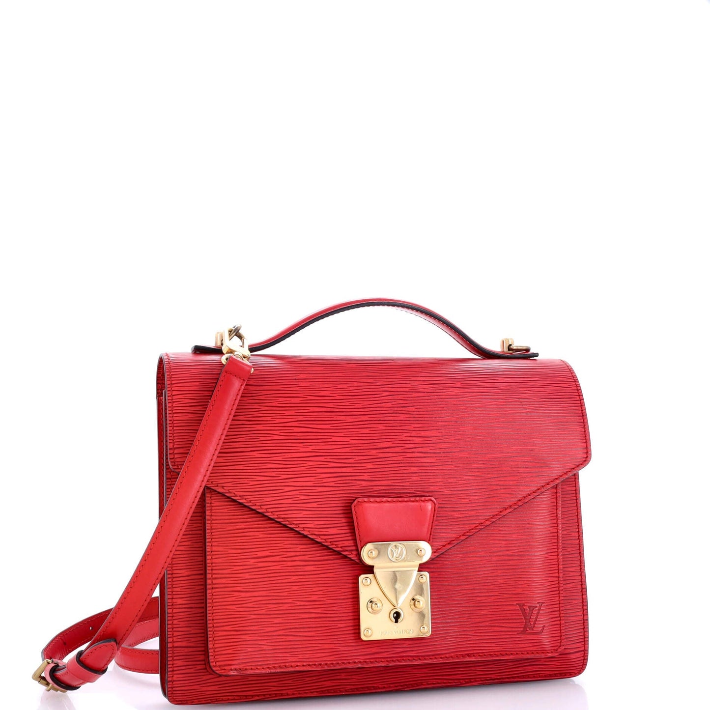 Louis Vuitton Monceau Handbag Epi Leather