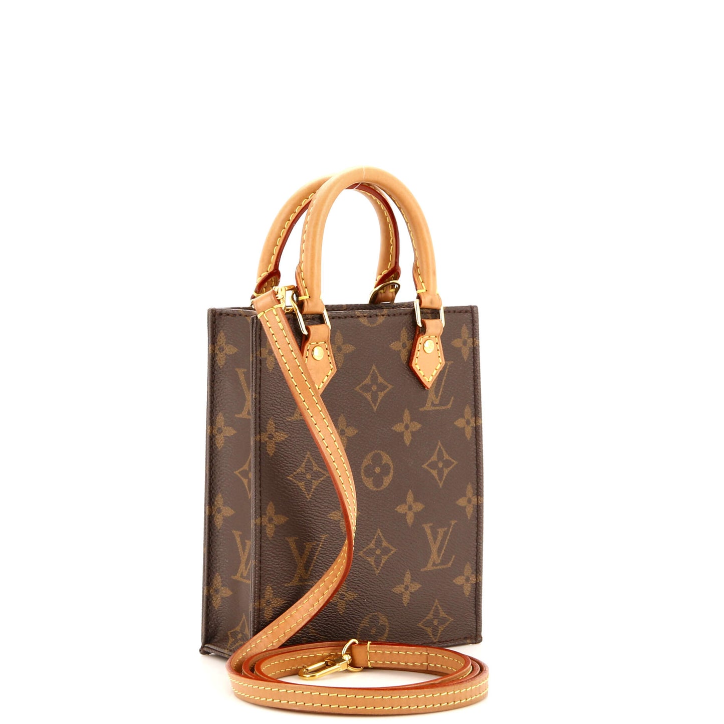 Louis Vuitton Petit Sac Plat Bag Monogram Canvas