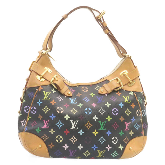 LOUIS VUITTON Monogram Multicolor Greta Shoulder Bag Black M40196 LV Auth 28474A