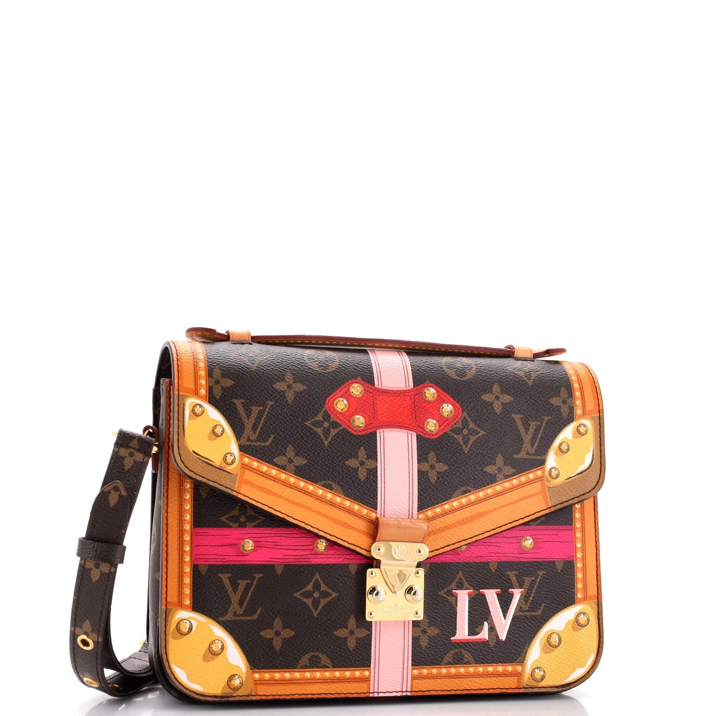 Louis Vuitton Pochette Metis Limited Edition Summer Trunks Monogram Canvas