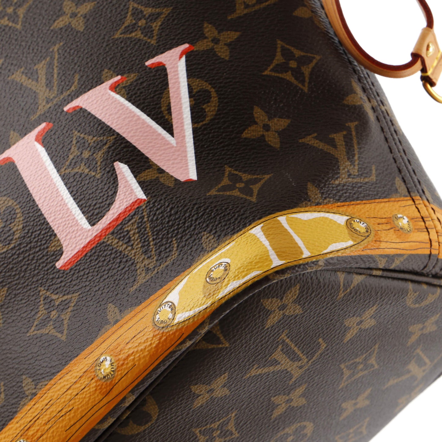 Louis Vuitton Neverfull NM Tote Limited Edition Summer Trunks Monogram Canvas MM