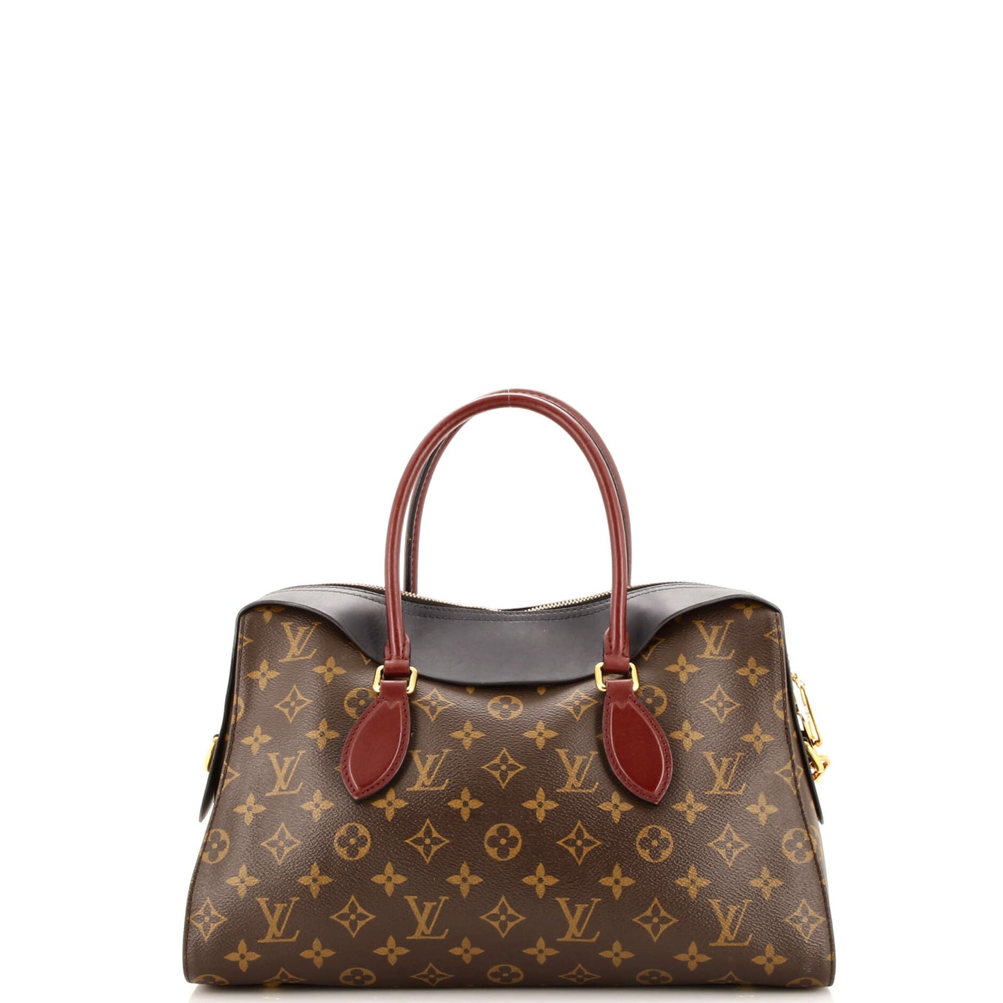Louis Vuitton Tuileries Handbag Monogram Canvas with Leather