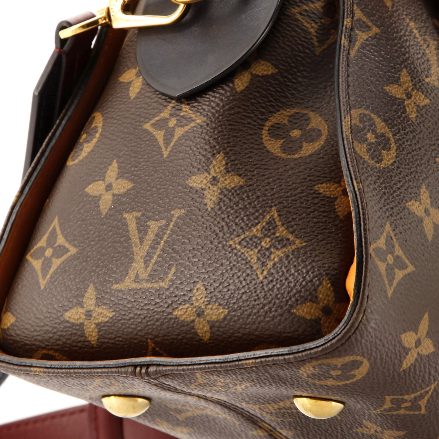 Louis Vuitton Tuileries Handbag Monogram Canvas with Leather
