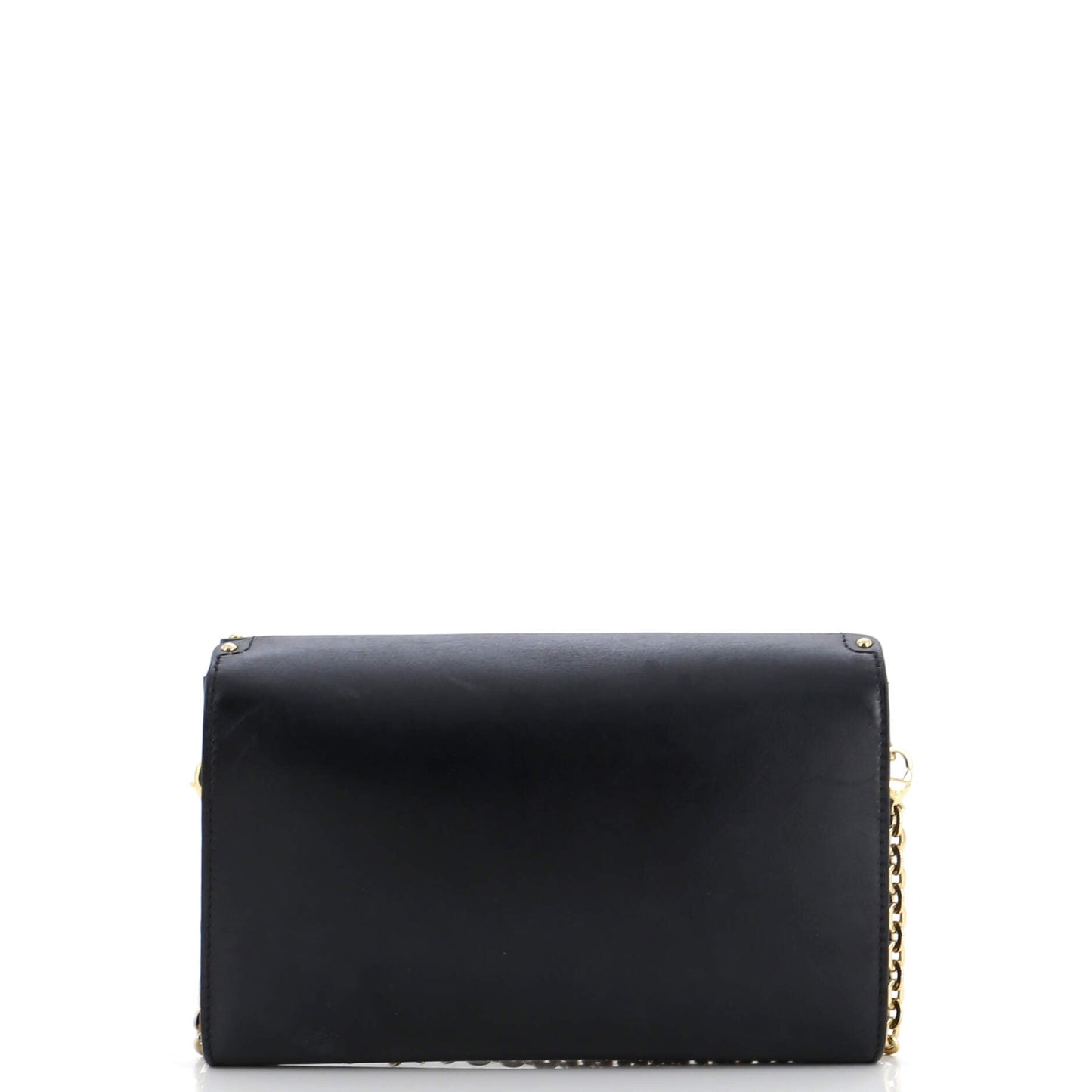 Louis Vuitton Chain Louise Clutch Studded Leather MM