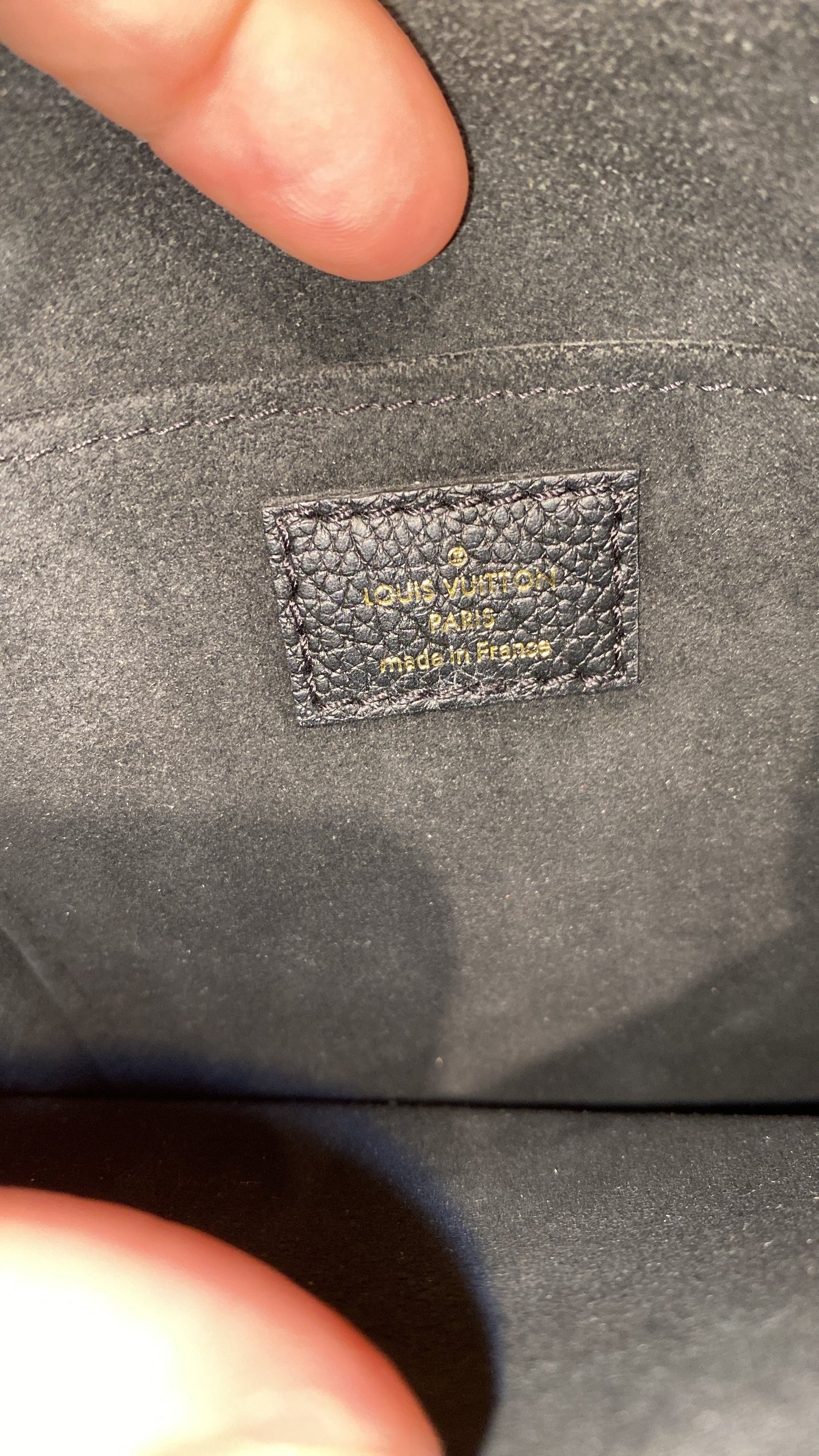 Louis Vuitton Petit Sac Plat Bag Monogram Empreinte Giant