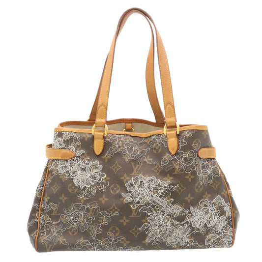 LOUIS VUITTON MonogramDentelle Batignolles Horizontal Tote Bag Auth