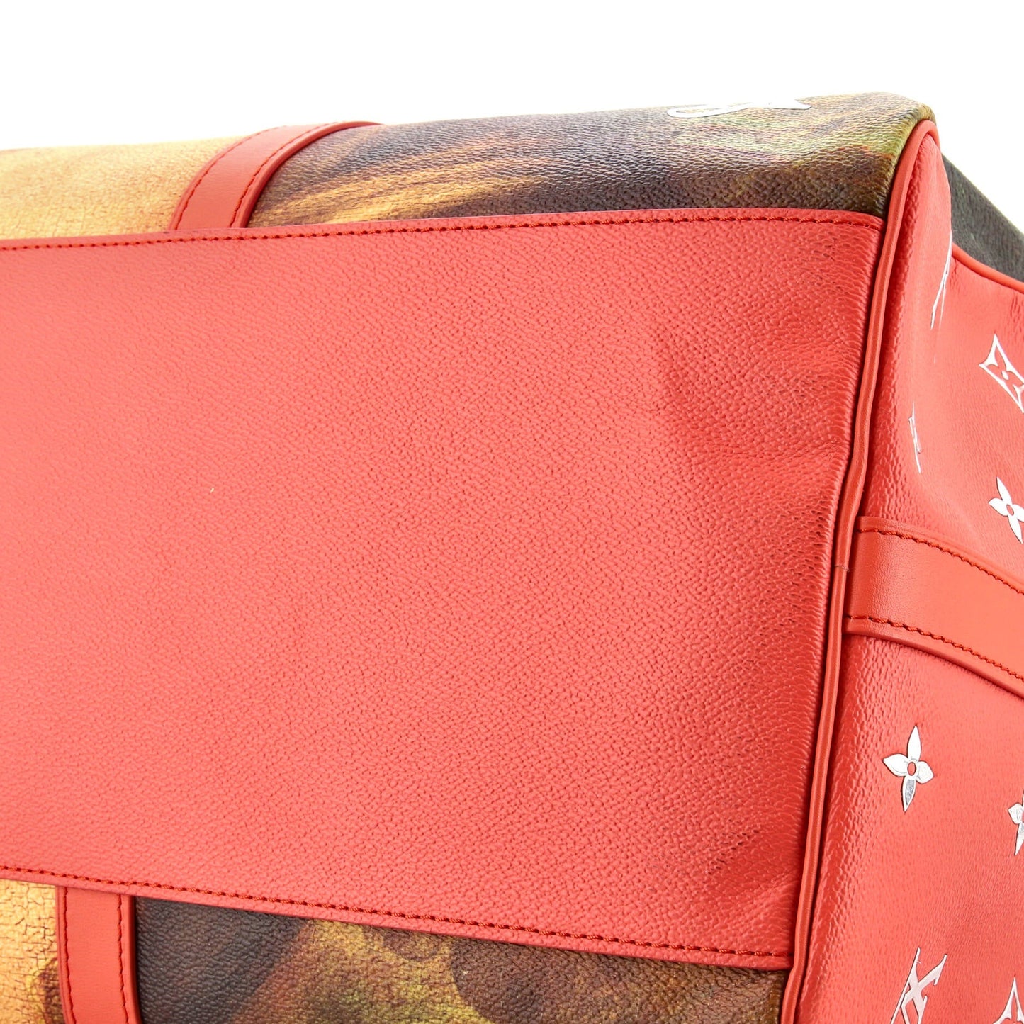 Louis Vuitton Keepall Bandouliere Bag Limited Edition Jeff Koons Da Vinci Print Canvas 50