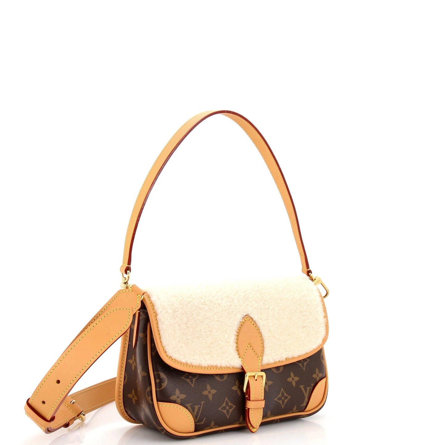 Louis Vuitton Diane NM Handbag Monogram Canvas with Shearling