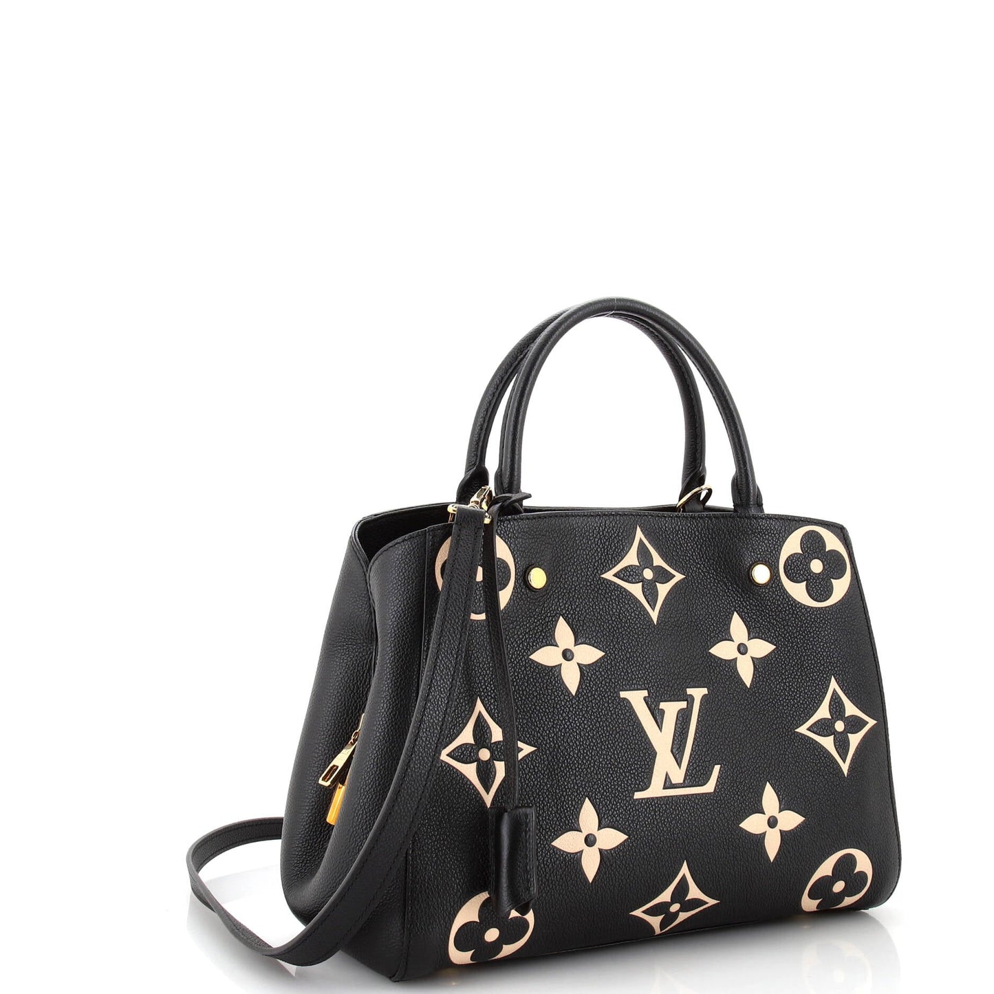 Louis Vuitton Montaigne Handbag Bicolor Monogram Empreinte Giant MM