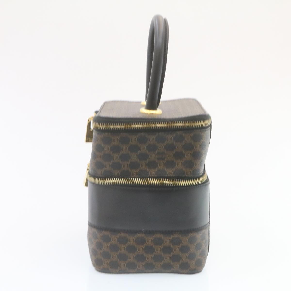 Luxury CELINE Macadam Canvas Vany Cosmetic Pouch Black  28799A
