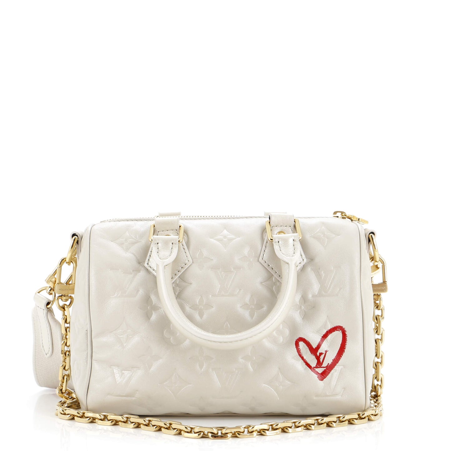 Louis Vuitton  Bandouliere Bag Limited Edition Fall in Love Monogram Embossed Lambskin 22