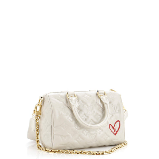 Louis Vuitton  Bandouliere Bag Limited Edition Fall in Love Monogram Embossed Lambskin 22