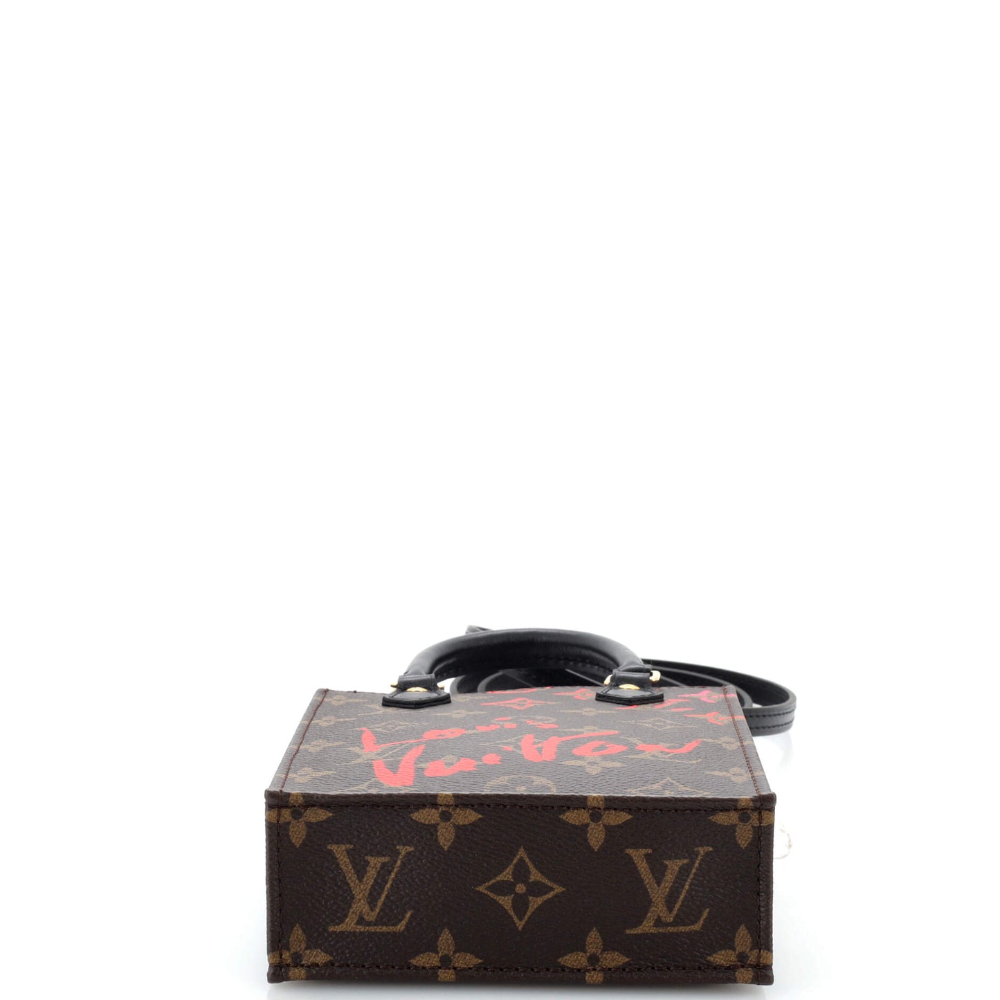 Louis Vuitton Petit Sac Plat Bag Limited Edition Fall in Love Monogram Canvas