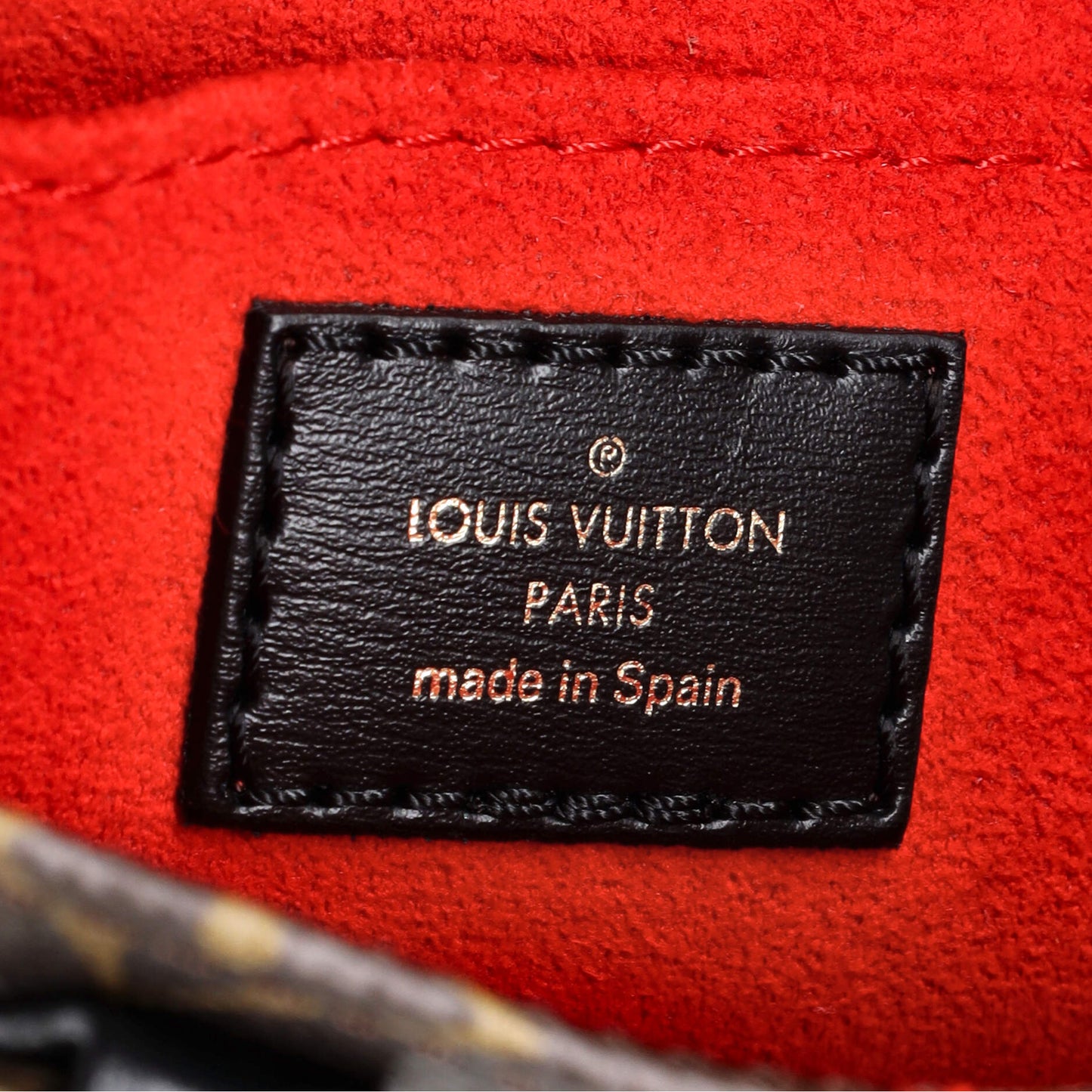 Louis Vuitton Petit Sac Plat Bag Limited Edition Fall in Love Monogram Canvas