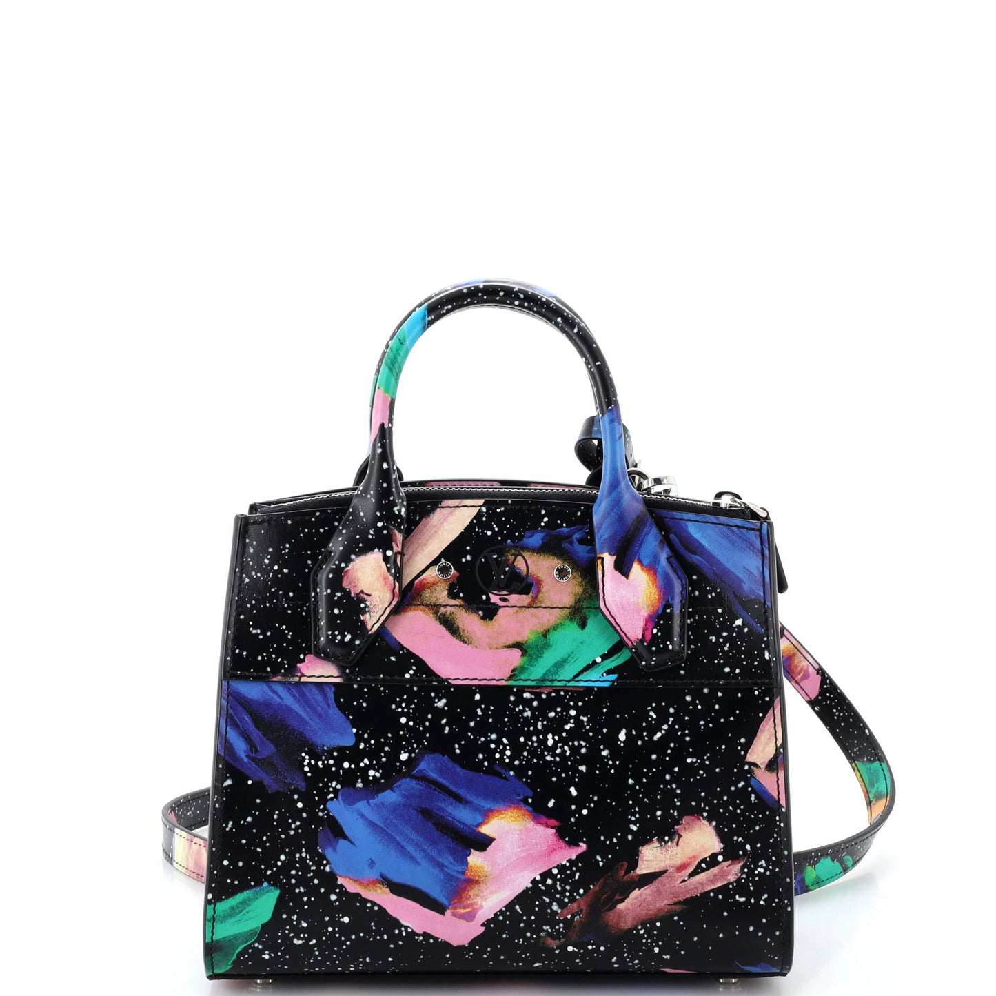 Louis Vuitton City Steamer Handbag Limited Edition Splash Leather Mini