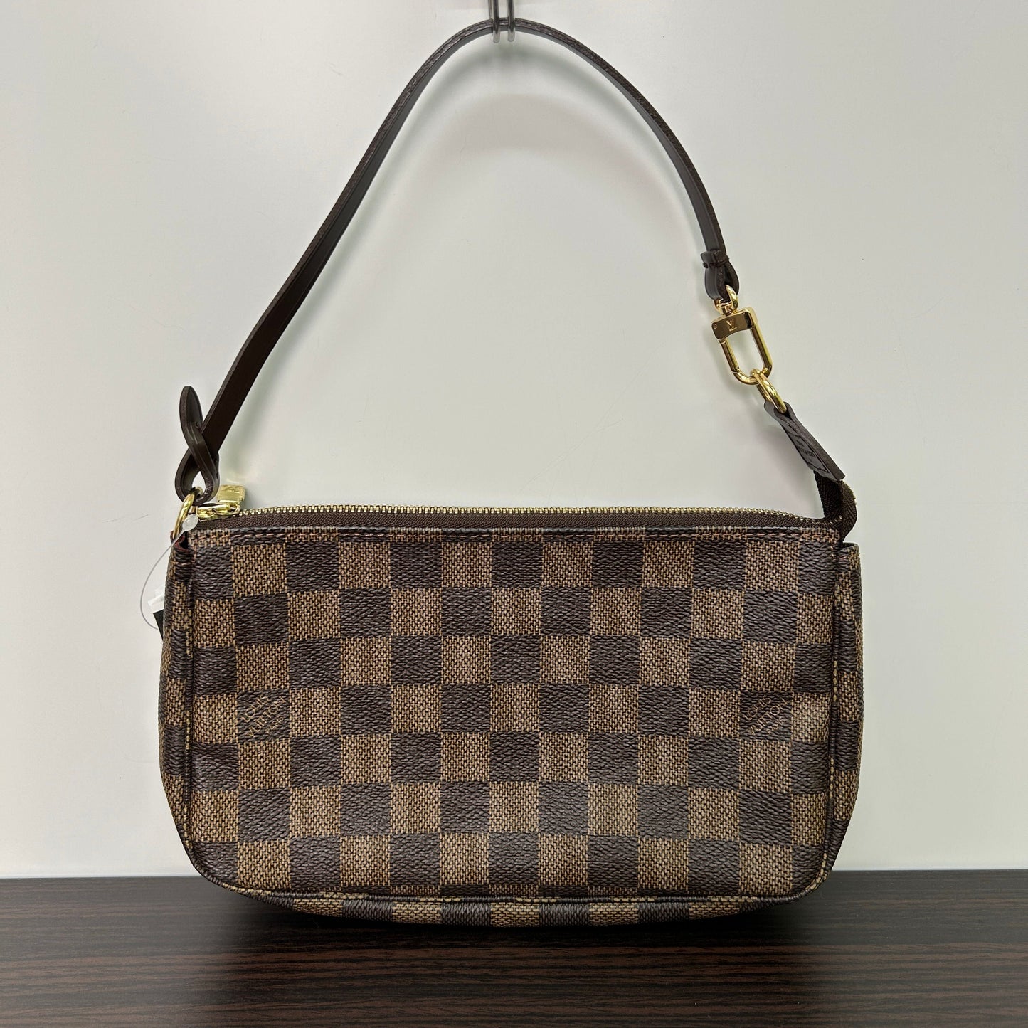 Louis Vuitton Damier Ebene Navona Pochette - Brown Handle Bags, Handbags LB115922
