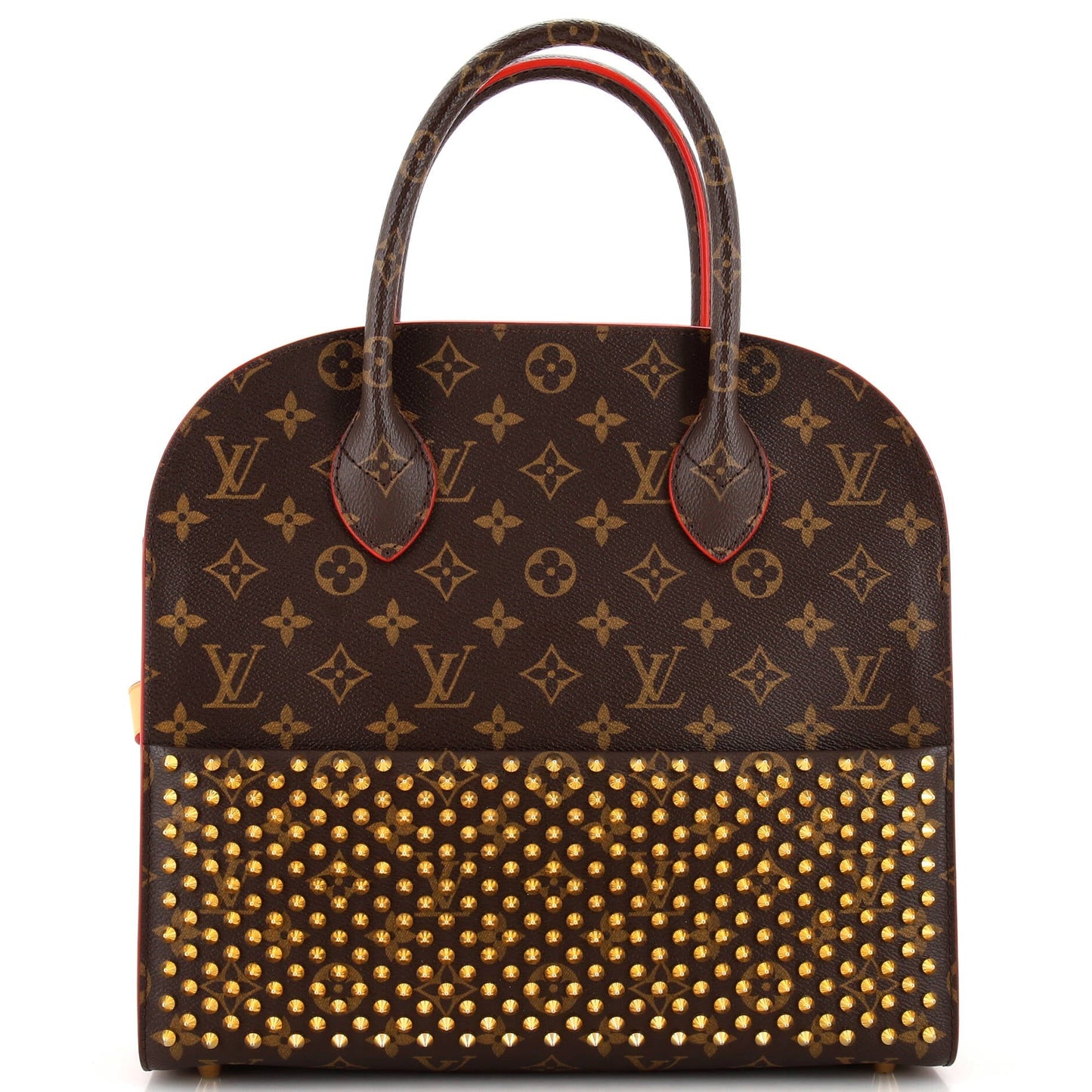 Louis Vuitton x Christian Louboutin Shopping Bag Calf Hair and Monogram Canvas