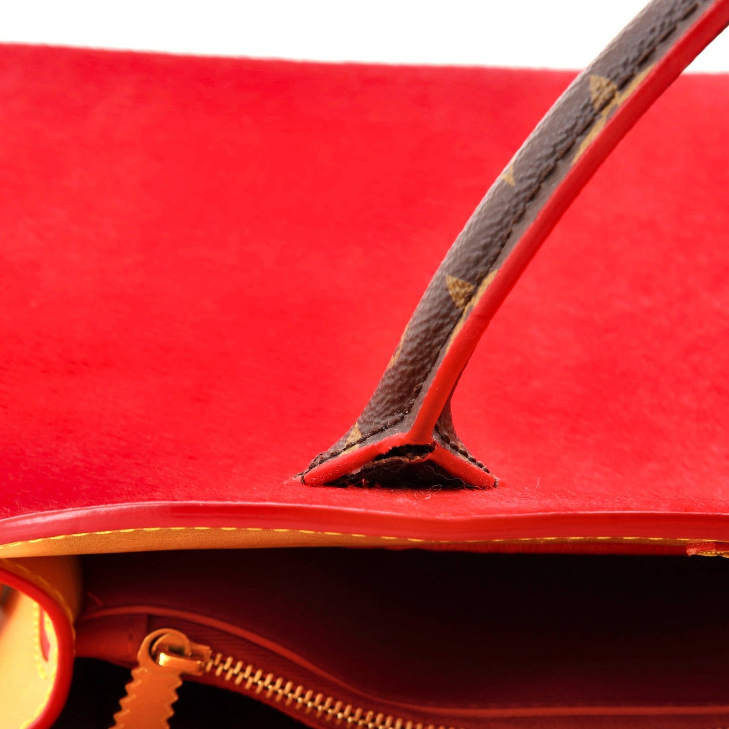 Louis Vuitton x Christian Louboutin Shopping Bag Calf Hair and Monogram Canvas